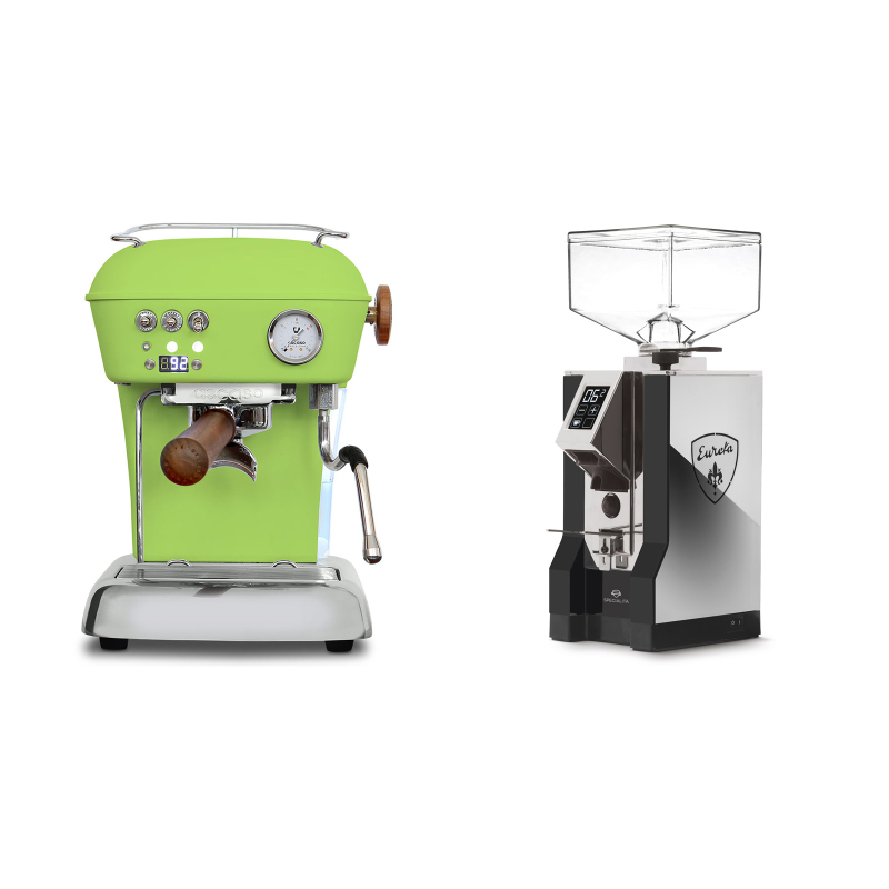 Ascaso Dream PID, Fresh Pistachio + Eureka Mignon Specialita, NX black Ascaso Dream PID, Fresh Pistachio + Eureka Mignon Specialita, NX black