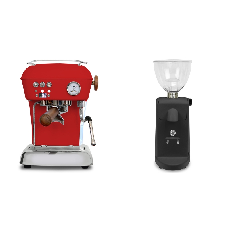 Ascaso Dream PID, Love Red + Ascaso i-mini i1, černá Ascaso Dream PID, Love Red + Ascaso i-mini i1, černá