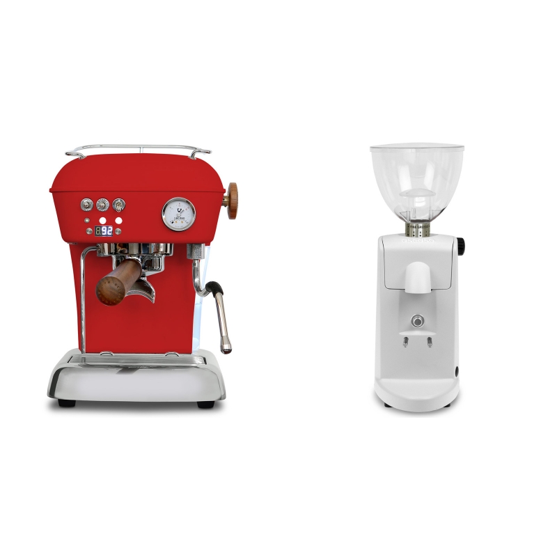 Ascaso Dream PID, Love Red + Ascaso i-mini i1, bílá Ascaso Dream PID, Love Red + Ascaso i-mini i1, bílá