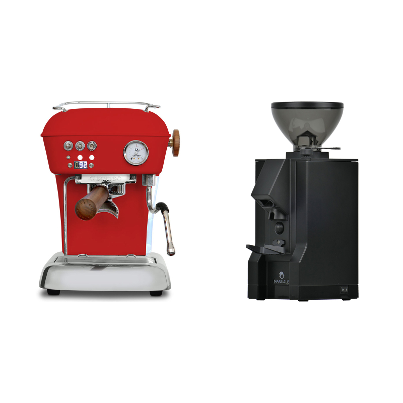 Ascaso Dream PID, Love Red + Eureka Mignon Manuale, BL black Ascaso Dream PID, Love Red + Eureka Mignon Manuale, BL black