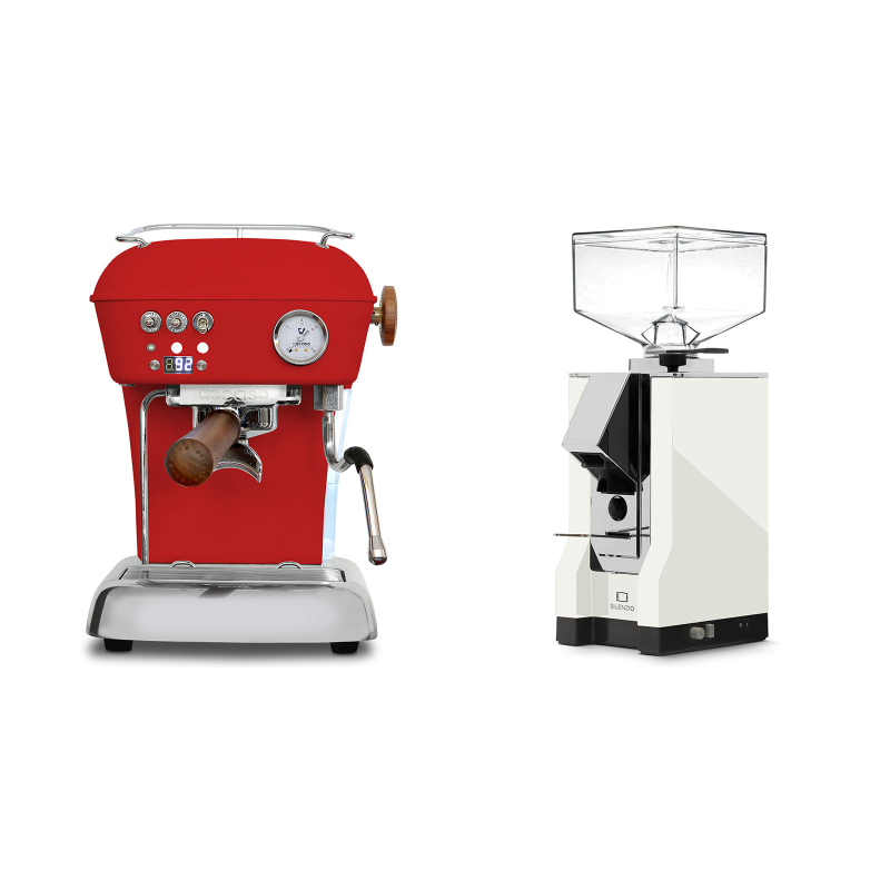Ascaso Dream PID, Love Red + Eureka Mignon Silenzio, CR white Ascaso Dream PID, Love Red + Eureka Mignon Silenzio, CR white