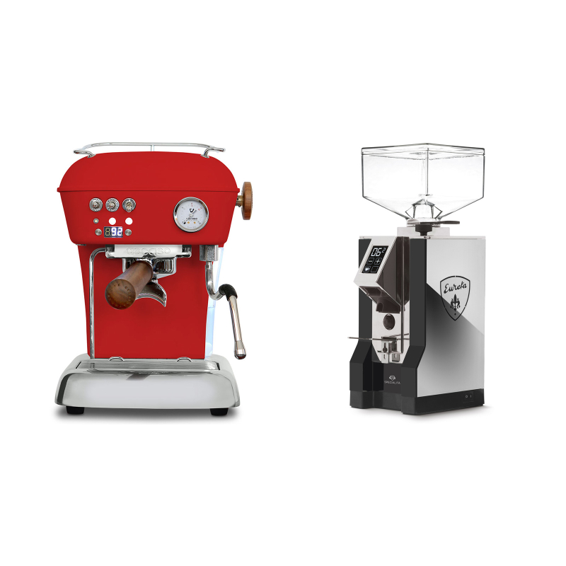 Ascaso Dream PID, Love Red + Eureka Mignon Specialita, NX black Ascaso Dream PID, Love Red + Eureka Mignon Specialita, NX black