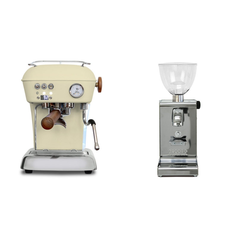 Ascaso Dream PID, Sweet Cream + Ascaso i-steel, lesk Ascaso Dream PID, Sweet Cream + Ascaso i-steel, lesk