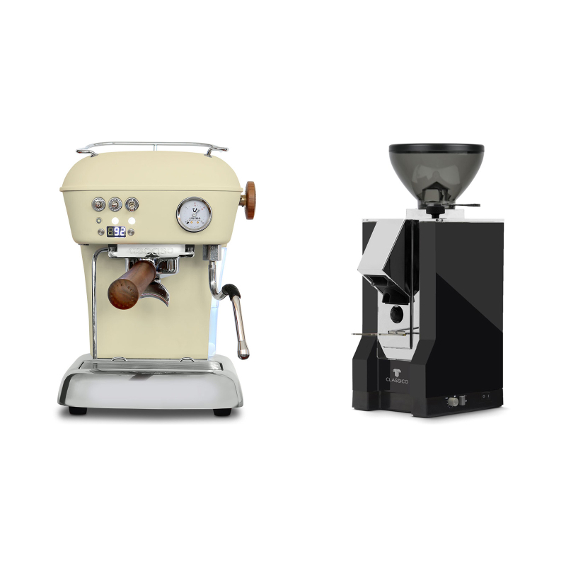 Ascaso Dream PID, Sweet Cream + Eureka Mignon Classico, CR black Ascaso Dream PID, Sweet Cream + Eureka Mignon Classico, CR black