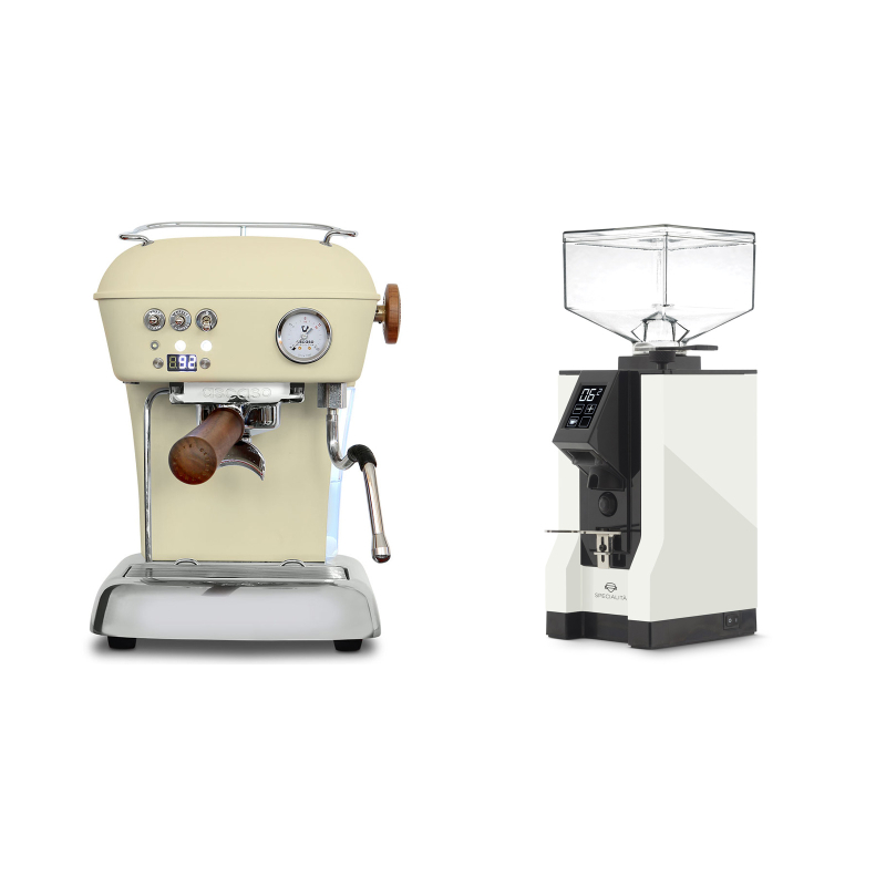 Ascaso Dream PID, Sweet Cream + Eureka Mignon Specialita, BL white Ascaso Dream PID, Sweet Cream + Eureka Mignon Specialita, BL white