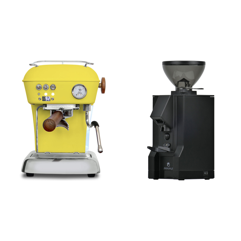 Ascaso Dream PID, Sun Yellow + Eureka Mignon Manuale, BL black Ascaso Dream PID, Sun Yellow + Eureka Mignon Manuale, BL black