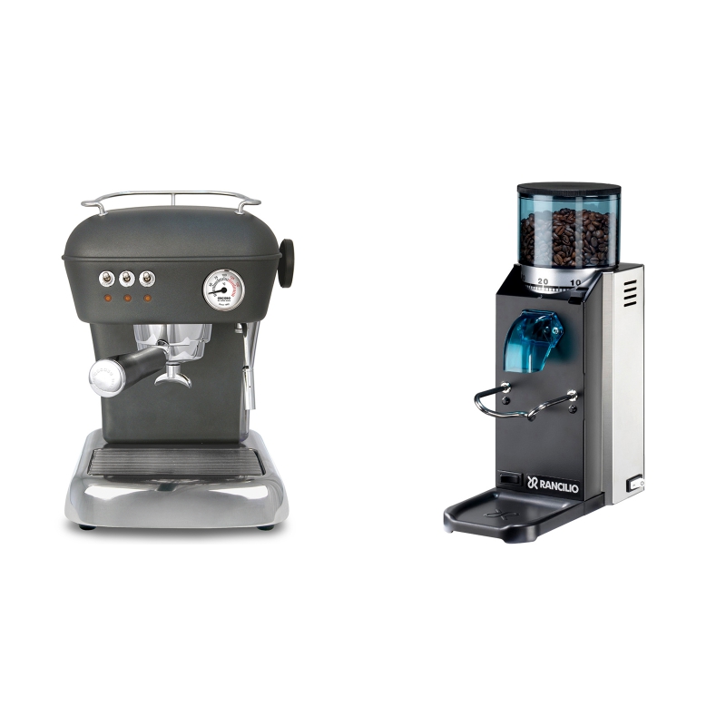Ascaso Dream, Anthracite + Rancilio Rocky Doserless Ascaso Dream, Anthracite + Rancilio Rocky Doserless