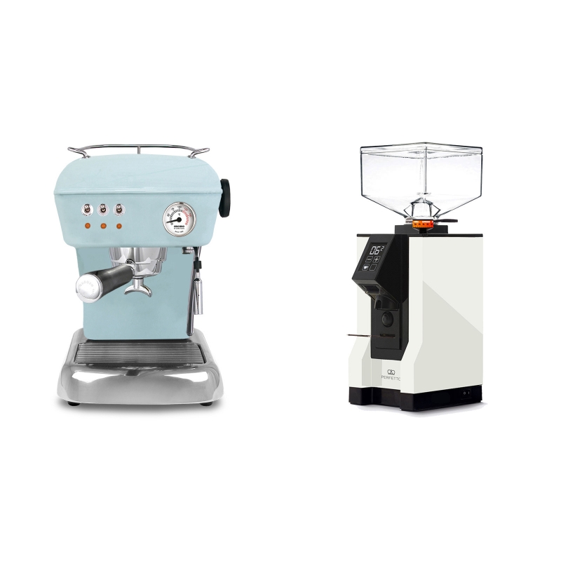 Ascaso Dream, Kid Blue + Eureka Mignon Perfetto, BL white Ascaso Dream, Kid Blue + Eureka Mignon Perfetto, BL white