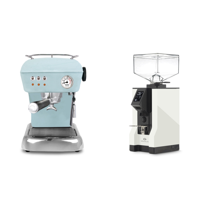 Ascaso Dream, Kid Blue + Eureka Mignon Specialita, BL white Ascaso Dream, Kid Blue + Eureka Mignon Specialita, BL white