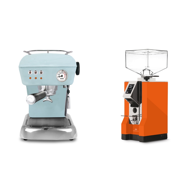 Ascaso Dream, Kid Blue + Eureka Mignon Specialita, CR orange Ascaso Dream, Kid Blue + Eureka Mignon Specialita, CR orange