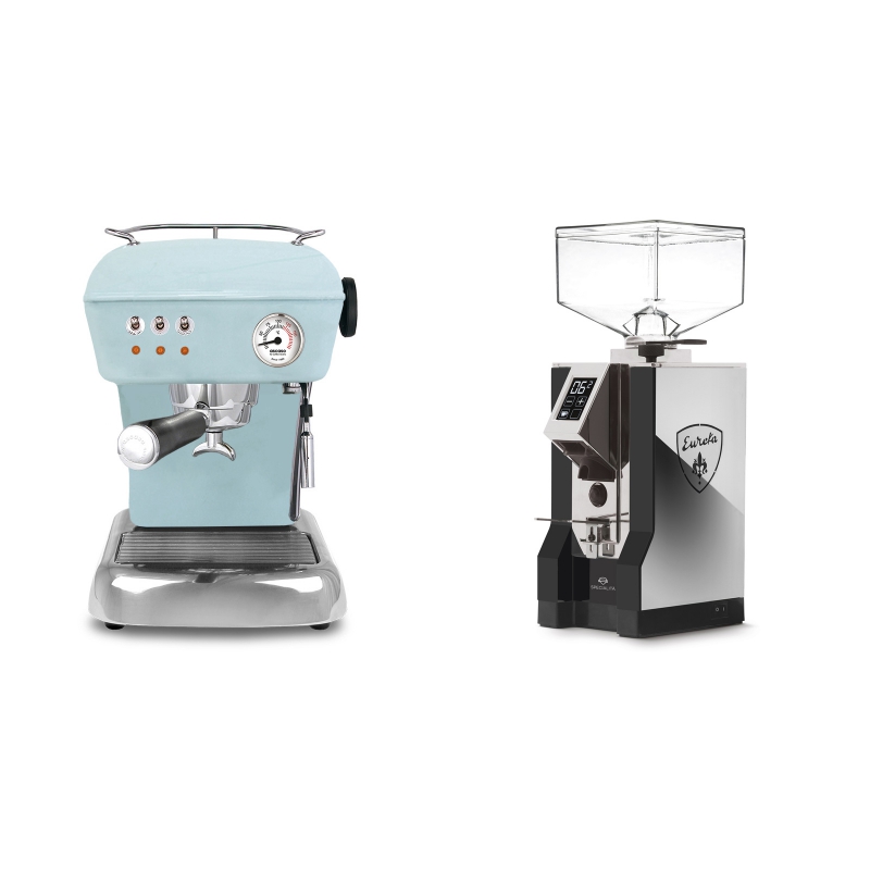 Ascaso Dream ZERO, Kid Blue + Eureka Mignon Specialita, NX black Ascaso Dream ZERO, Kid Blue + Eureka Mignon Specialita, NX black