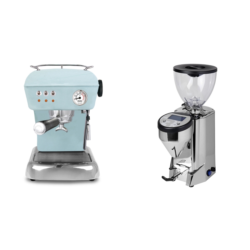 Ascaso Dream, Kid Blue + Rocket Espresso FAUSTO, nerez Ascaso Dream, Kid Blue + Rocket Espresso FAUSTO, nerez