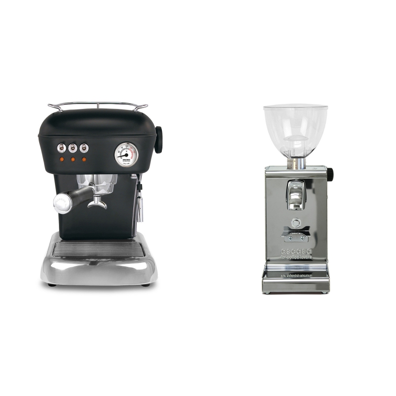 Ascaso Dream, Dark Black + Ascaso i-steel, lesk Ascaso Dream, Dark Black + Ascaso i-steel, lesk