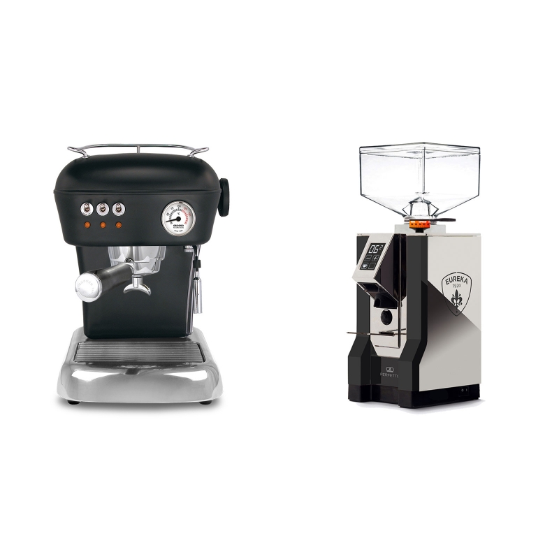 Ascaso Dream, Dark Black + Eureka Mignon Perfetto, NX black Ascaso Dream, Dark Black + Eureka Mignon Perfetto, NX black