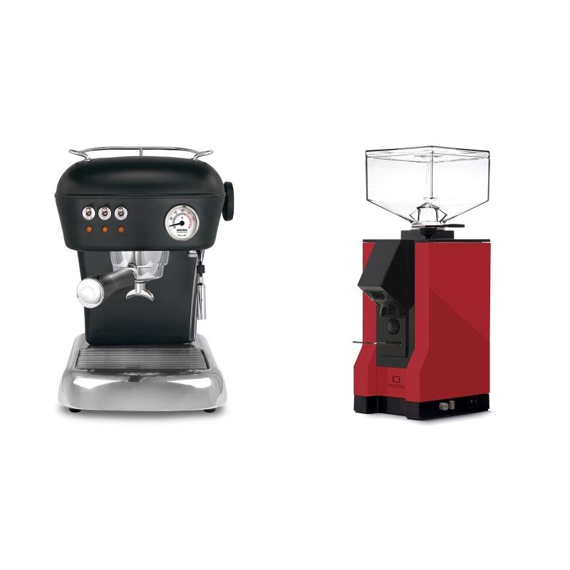 Ascaso Dream, Dark Black + Eureka Mignon Silenzio, BL ferrari red Ascaso Dream, Dark Black + Eureka Mignon Silenzio, BL ferrari red