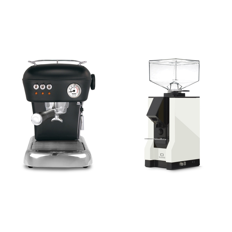 Ascaso Dream, Dark Black + Eureka Mignon Silenzio, BL white Ascaso Dream, Dark Black + Eureka Mignon Silenzio, BL white