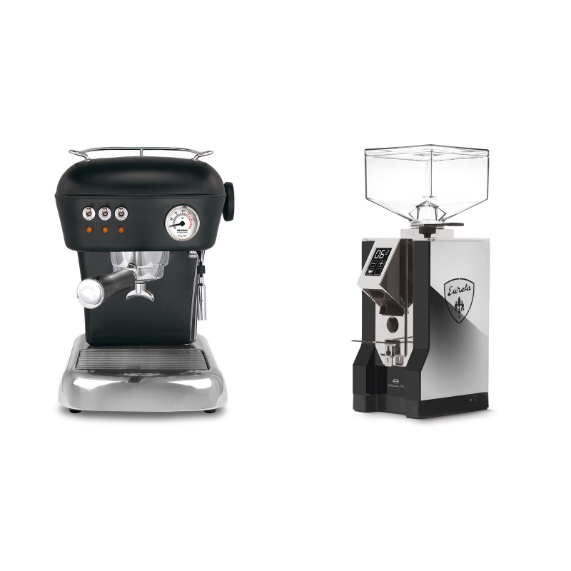 Ascaso Dream, Dark Black + Eureka Mignon Specialita, NX black Ascaso Dream, Dark Black + Eureka Mignon Specialita, NX black