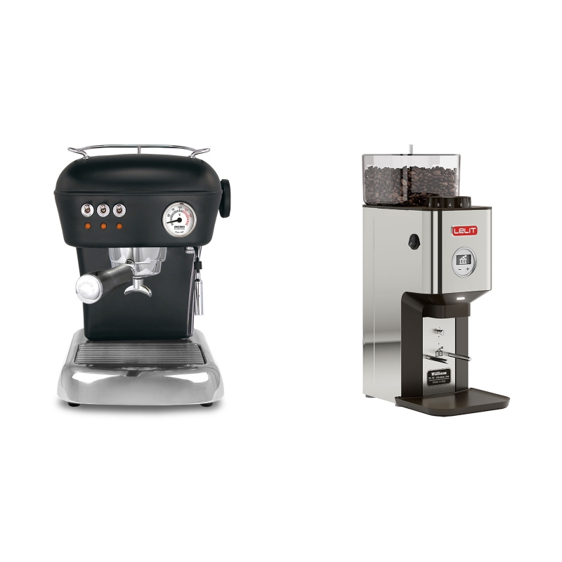 Ascaso Dream ZERO, Dark Black + Lelit William PL72-P Ascaso Dream ZERO, Dark Black + Lelit William PL72-P