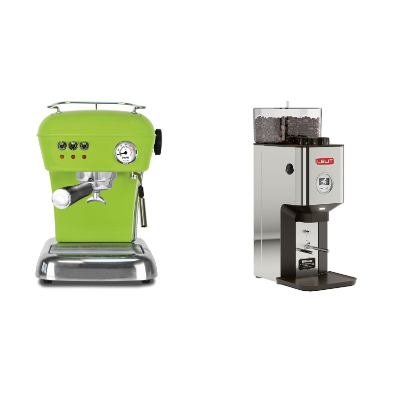 Ascaso Dream, Fresh Pistachio + Lelit William PL72-P Ascaso Dream, Fresh Pistachio + Lelit William PL72-P