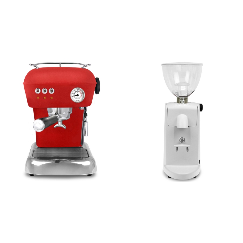 Ascaso Dream ZERO, Love Red + Ascaso i-mini i1, bílá Ascaso Dream ZERO, Love Red + Ascaso i-mini i1, bílá