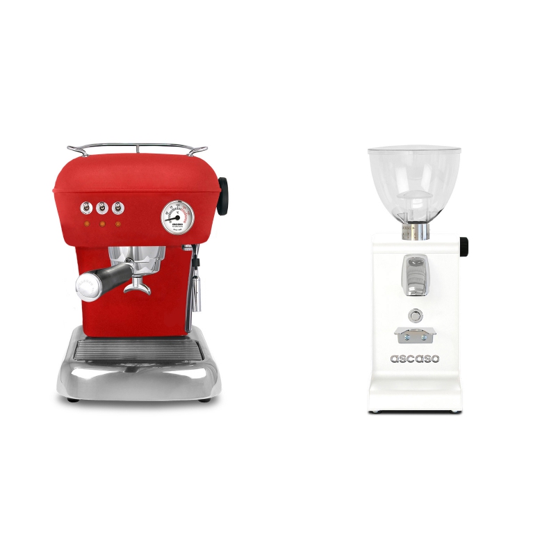 Ascaso Dream, Love Red + Ascaso i-steel, bílá Ascaso Dream, Love Red + Ascaso i-steel, bílá