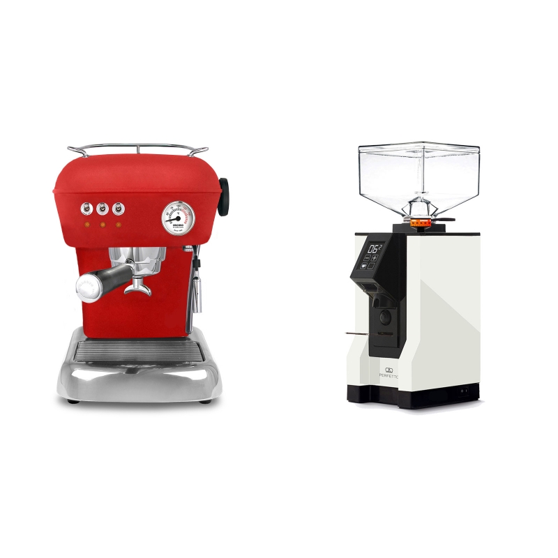 Ascaso Dream, Love Red + Eureka Mignon Perfetto, BL white Ascaso Dream, Love Red + Eureka Mignon Perfetto, BL white