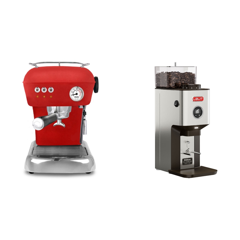 Ascaso Dream, Love Red + Lelit William PL72 Ascaso Dream, Love Red + Lelit William PL72
