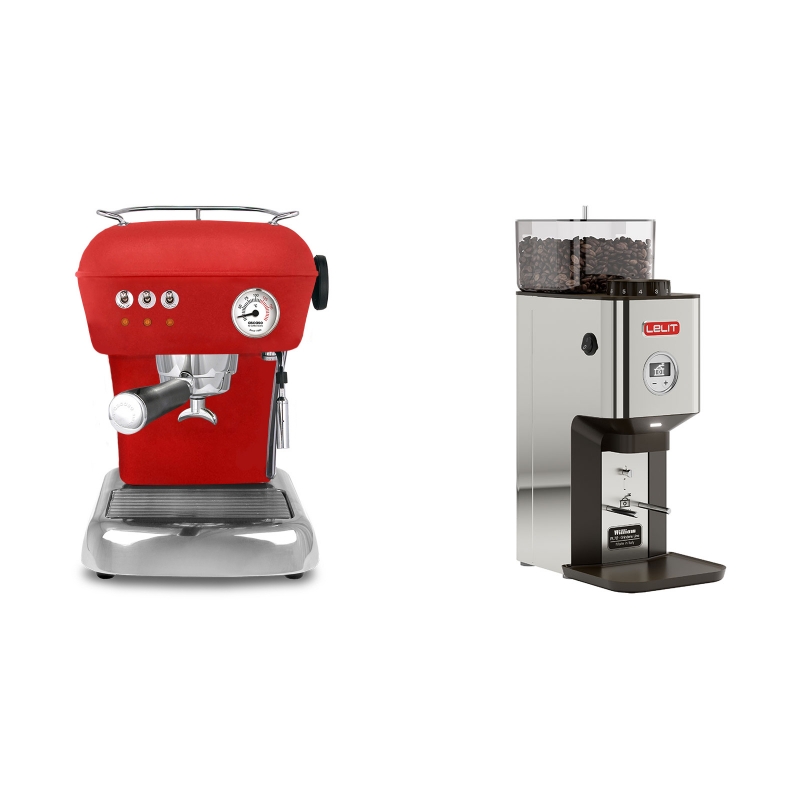 Ascaso Dream, Love Red + Lelit William PL72-P Ascaso Dream, Love Red + Lelit William PL72-P