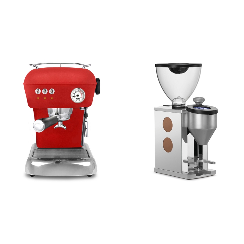 Ascaso Dream, Love Red + Rocket Espresso FAUSTINO, copper Ascaso Dream, Love Red + Rocket Espresso FAUSTINO, copper