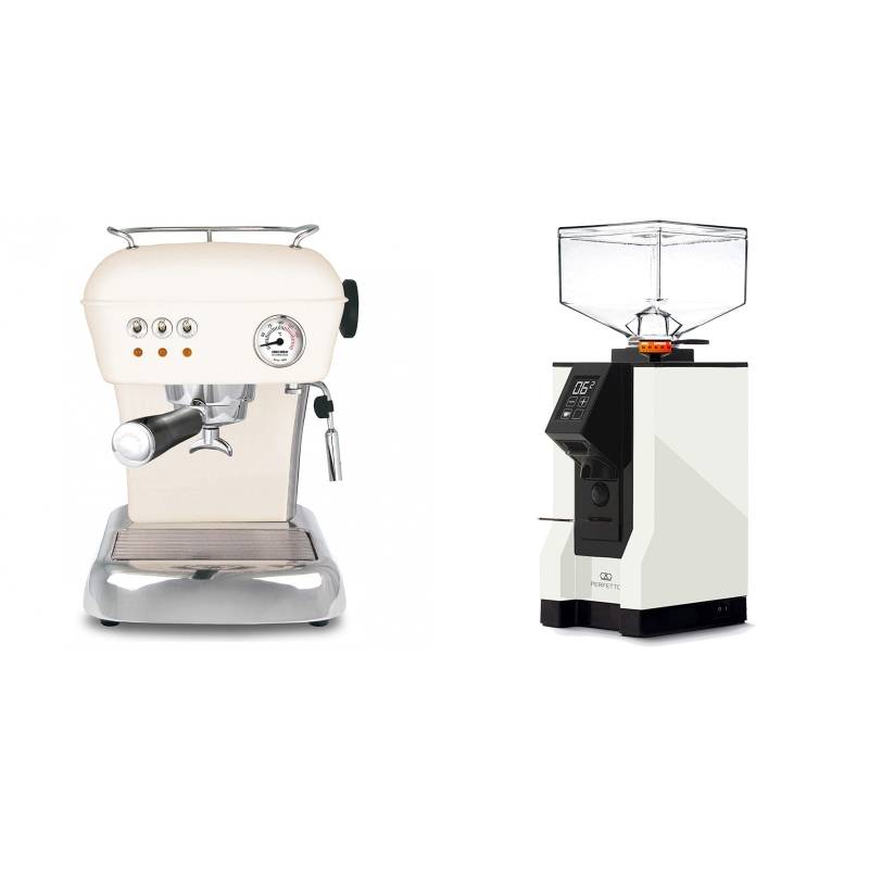 Ascaso Dream, Sweet Cream + Eureka Mignon Perfetto, BL white Ascaso Dream, Sweet Cream + Eureka Mignon Perfetto, BL white