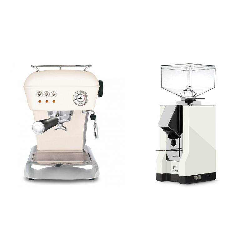 Ascaso Dream ZERO, Sweet Cream + Eureka Mignon Silenzio, CR white Ascaso Dream ZERO, Sweet Cream + Eureka Mignon Silenzio, CR white