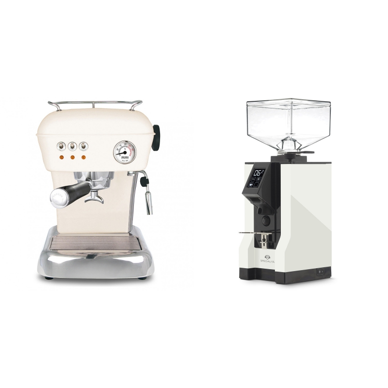 Ascaso Dream, Sweet Cream + Eureka Mignon Specialita, BL white Ascaso Dream, Sweet Cream + Eureka Mignon Specialita, BL white