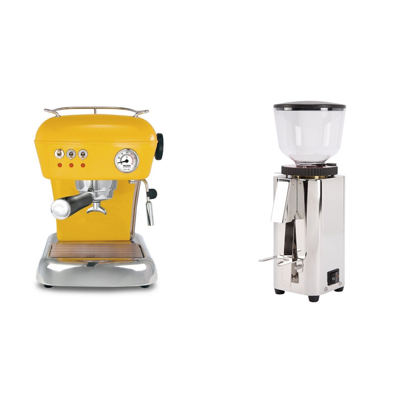 Ascaso Dream, Sun Yellow + ECM C-Manuale 54 Ascaso Dream, Sun Yellow + ECM C-Manuale 54