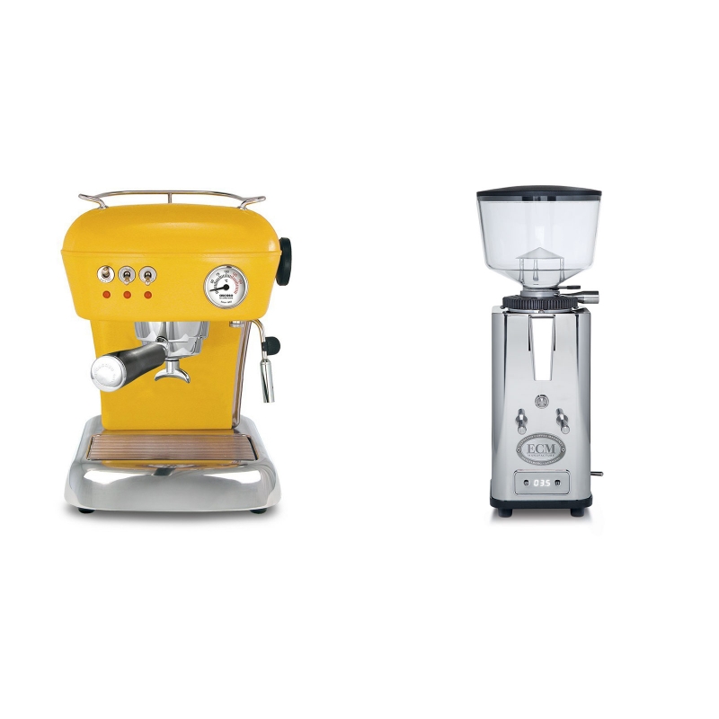 Ascaso Dream, Sun Yellow + ECM S-Automatik 64 Ascaso Dream, Sun Yellow + ECM S-Automatik 64
