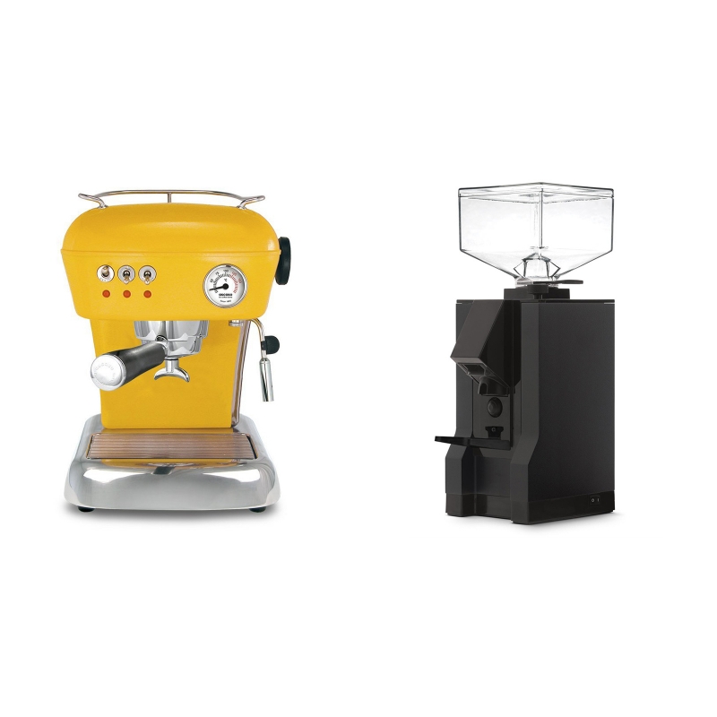 Ascaso Dream, Sun Yellow + Eureka Mignon Manuale, BL black Ascaso Dream, Sun Yellow + Eureka Mignon Manuale, BL black