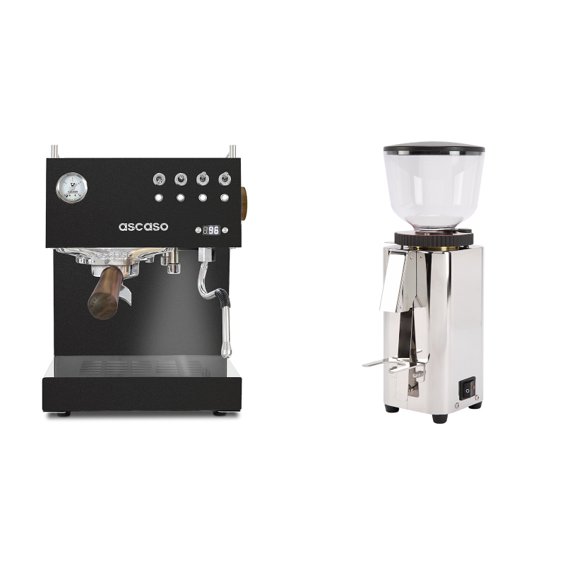 Ascaso Steel DUO PID, Black&Wood + ECM C-Manuale 54 Ascaso Steel DUO PID, Black&Wood + ECM C-Manuale 54