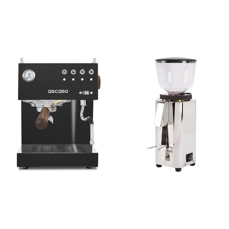 Ascaso Steel UNO PID, Black&Wood + ECM C-Manuale 54 Ascaso Steel UNO PID, Black&Wood + ECM C-Manuale 54