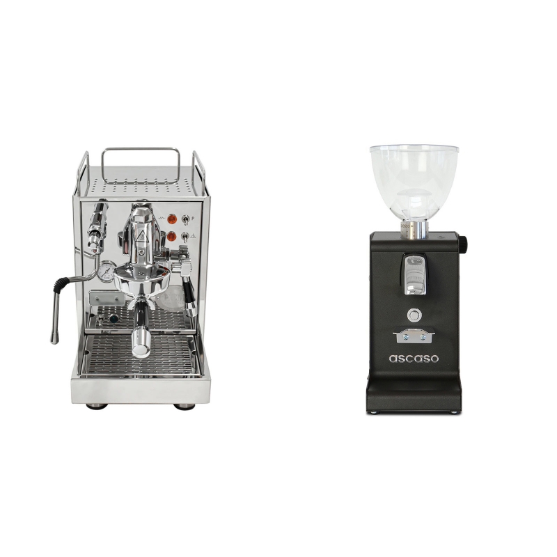 ECM Classika PID QV + Ascaso i-steel, černá ECM Classika PID QV + Ascaso i-steel, černá