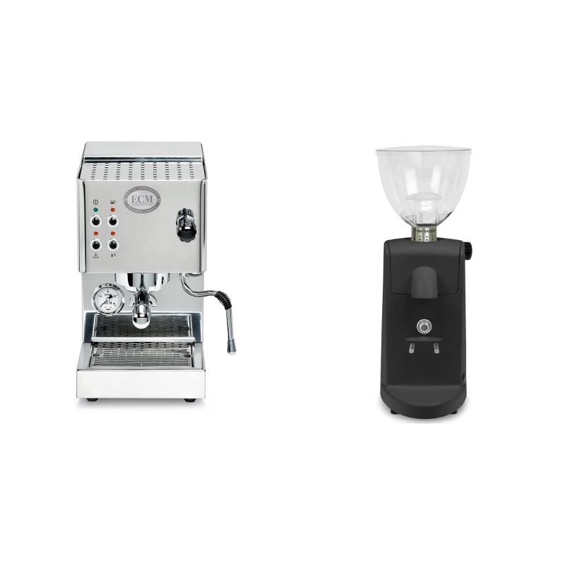 ECM Casa V + Ascaso i-mini i1, černá ECM Casa V + Ascaso i-mini i1, černá