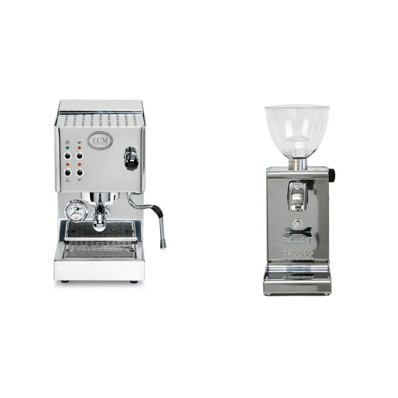 ECM Casa V + Ascaso i-steel, lesk ECM Casa V + Ascaso i-steel, lesk