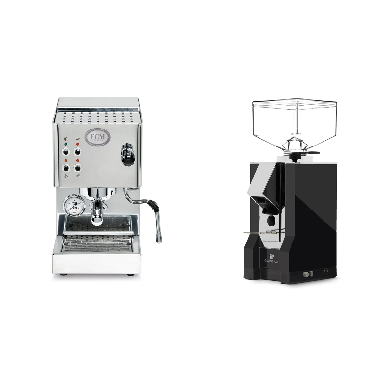 ECM Casa V + Eureka Mignon Classico, CR black ECM Casa V + Eureka Mignon Classico, CR black