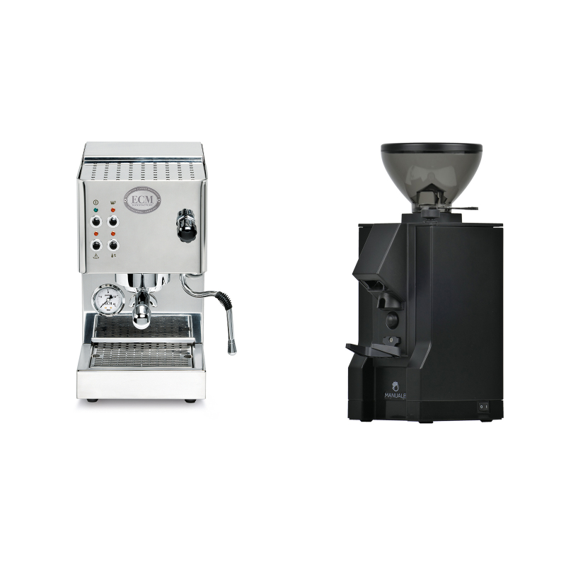 ECM Casa V + Eureka Mignon Manuale, BL black ECM Casa V + Eureka Mignon Manuale, BL black