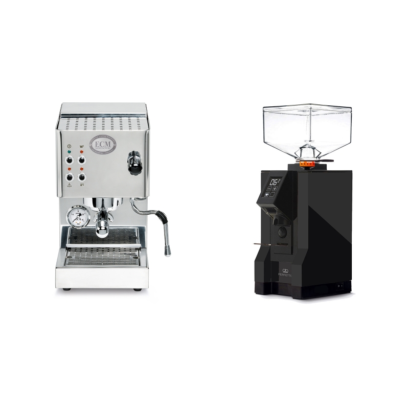 ECM Casa V + Eureka Mignon Perfetto, BL black ECM Casa V + Eureka Mignon Perfetto, BL black