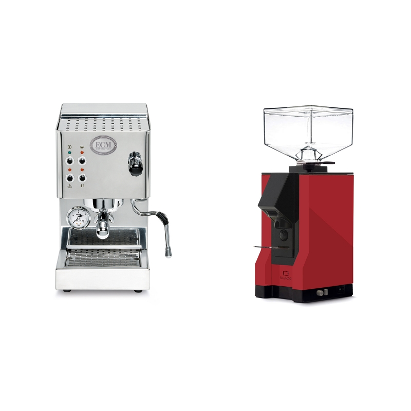 ECM Casa V + Eureka Mignon Silenzio, BL ferrari red ECM Casa V + Eureka Mignon Silenzio, BL ferrari red