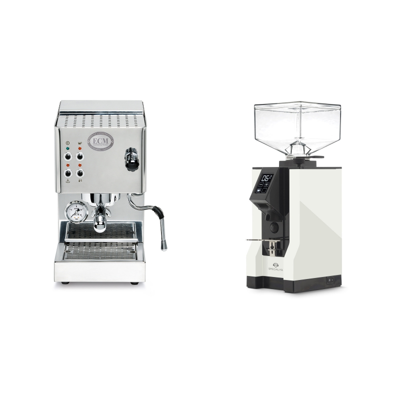 ECM Casa V + Eureka Mignon Specialita, BL white ECM Casa V + Eureka Mignon Specialita, BL white