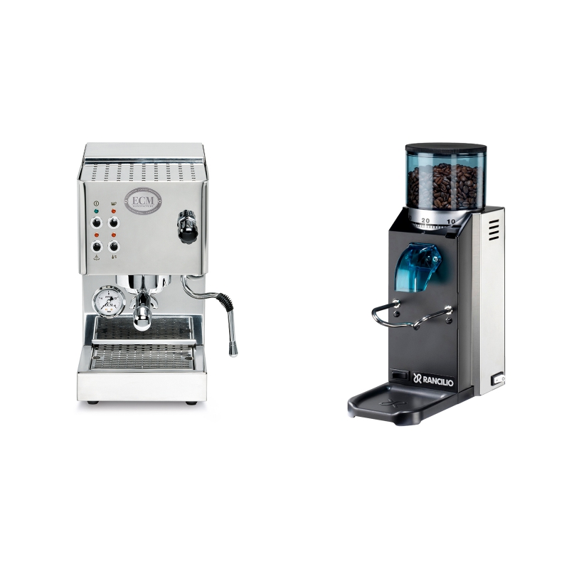 ECM Casa V + Rancilio Rocky Doserless ECM Casa V + Rancilio Rocky Doserless