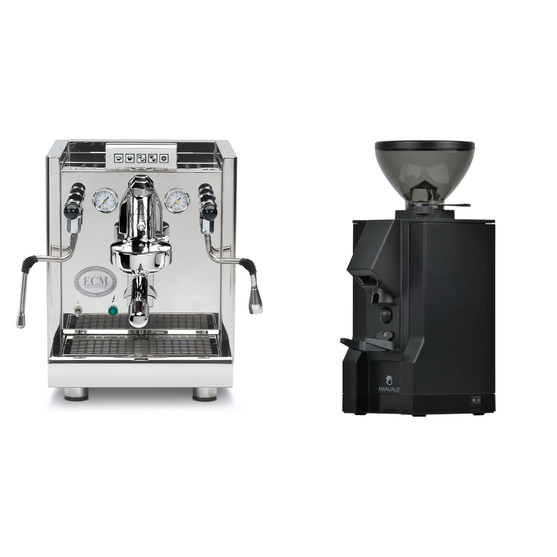 ECM Elektronika II Profi + Eureka Mignon Manuale, BL black ECM Elektronika II Profi + Eureka Mignon Manuale, BL black