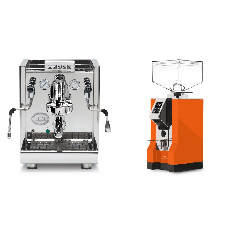 ECM Elektronika II Profi + Eureka Mignon Specialita, CR orange ECM Elektronika II Profi + Eureka Mignon Specialita, CR orange
