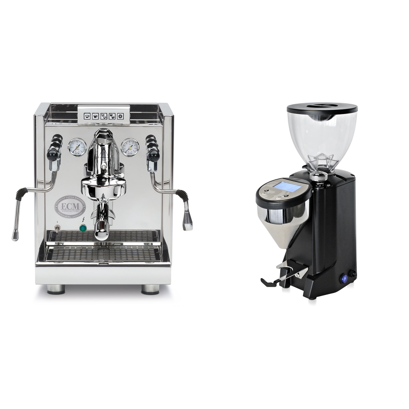 ECM Elektronika II Profi + Rocket Espresso FAUSTO, černý ECM Elektronika II Profi + Rocket Espresso FAUSTO, černý