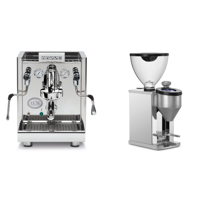 ECM Elektronika II Profi + Rocket Espresso FAUSTINO, chrome ECM Elektronika II Profi + Rocket Espresso FAUSTINO, chrome